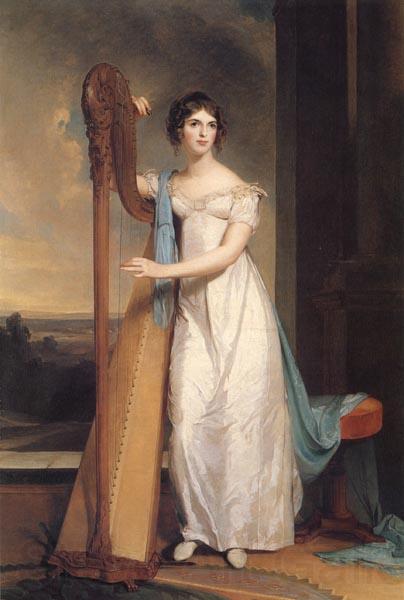 Thomas Sully Lady with a Harp:Eliza Ridgely Spain oil painting art